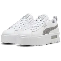 Puma Mayze Glitter Sneakers 38.5, White Silver metallic), -