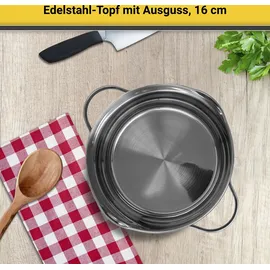 Krüger Fleischtopf 16 cm mit Ausguss