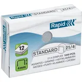 Rapid Heftklammern 21/4mm Standard, verzinkt, 1000 Stück