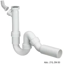 Viega Röhrengeruchverschluss 7985.30 in G2 x 50mm Kunststoff weiß, mit 45Grad Ablaufbogen