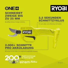 RYOBI Akku-Gartenschere RY18SCA-0 ohne Akku