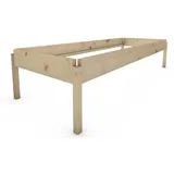 TUGA-Holztech Massivholzbett TUGA-Holztech Stapelbett Horst 70 cm x 200 cm 44 cm Zirbelkiefer, Breite 70 80 90 100 120 Länge 140 160 190 200 210 220 H=24/34/44 cm 70 cm x 200 cm x 44 cm