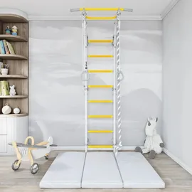 JEFlex Sprossenwand ClimbMaxx M2 weiß-gelb - Weiß/Gelb