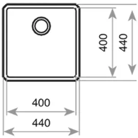 Teka Be Linea RS15 40.40 1C INOX