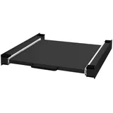ML-Design Zwischenbaurahmen mit Ausziehplatte aus Stahl 60x60 cm, Schwarz,