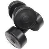 onWay 2kg x 2 Fitness Hantel 2er Training Set schwarz OW1301-2BLK