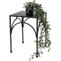DanDiBo Ambiente DanDiBo Blumenhocker Metall Schwarz Eckig 38 cm