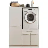 laundreezy Mehrzweckschrank-Set »LAUNDREEZY LDSK6«, Breite 117,5 cm, weiß