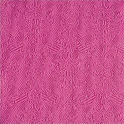 Ambiente 15 Servietten Papier 33x33cm 3-lagig - Einweg Papierservietten mit Ornamenten geprägt Hochzeit Dinner Gastronomie Party Hochzeitsservietten Pink
