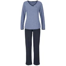 H.I.S. Pyjama Damen blau 32/34