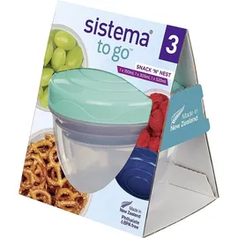 Sistema Frischhaltedose blau 15,0 cm 0,15 l 3-teiliges Set