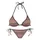 Buffalo Triangel-Bikini Damen braun bedruckt Gr.38 Cup A/B