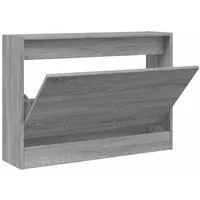VidaXL Schuhschrank Grau Sonoma 80x21x57 cm Holzwerkstoff