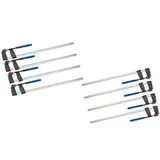 Vago-Tools 8x Schraubzwinge 300 x 80 mm Leimzwinge Klemmzwinge Einhandzwinge