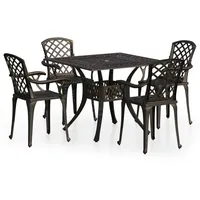 vidaXL Bistro-Set 5-tlg. Braun/Bronze