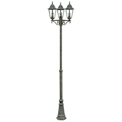 Laterne Kandelaber Garten Lampe Bronze 220 cm