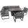 MONSTER SHOP Aluminium-Gartenmöbel-Set 7-Sitzer Loungeset grau