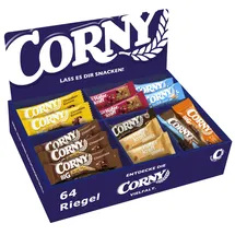 CORNY Sortimentskarton Müsliriegel 64 Riegel