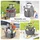 Wenko Universal Reinigungs Caddy 16 l, Anthrazit, 2er Set, mit 6 Außentaschen für Schwämme und Tücher