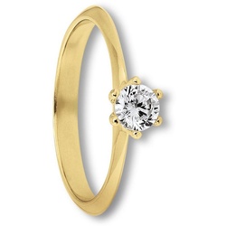 ONE ELEMENT Goldring Zirkonia Ring aus 333 Gelbgold, Damen Gold Schmuck goldfarben 54