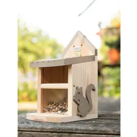 Siena Garden Futterstation Eichhhörnchen NussknackerKiefer FSC 100%, 14x17x29 cm