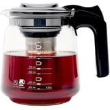 TYA I Premium Teekanne Glas, Hitzebeständig Glaskanne mit Deckel 1,5 Liter Teekanne mit Siebeinsatz Teekanne Thermo mit Edelstahl Filter Sieb, Tea Maker, Teekanne mit Sieb Tee Kanne Aus Glas (1500ml)