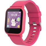 MaxLife Smartwatch für Kinder IP68 Wasserfest mit 3 intrigierten Spiele Pink