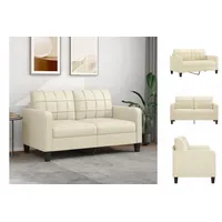 VidaXL 2-Sitzer-Sofa Creme 140 cm Kunstleder