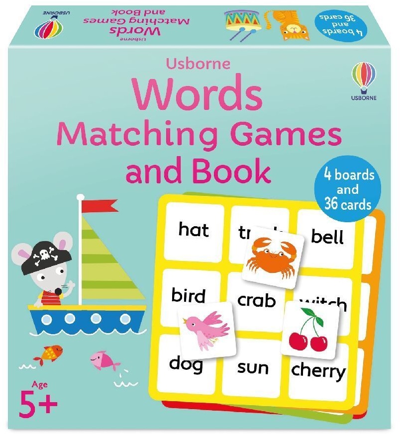 Usborne Publishing - Words Matching Games and Book