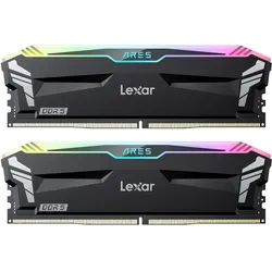 Lexar ARES RGB 32GB Kit (2x16GB) DDR5-6400 Schwarz UDIMM Desktop-Arbeitsspeicher mit RGB-Beleuchtung