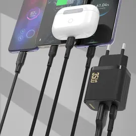 DUDAO USB-C auf USB-A 2 m Schwarz