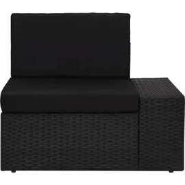 vidaXL 8-tlg. Garten-Lounge-Set Poly Rattan Schwarz
