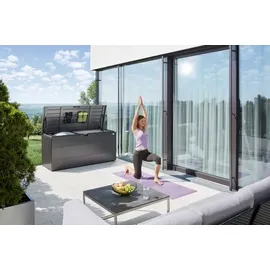 Biohort Gartenbox Stylebox 170 cm Stahl Grau Dunkelgrau