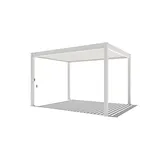 PergoLine Pergola, Weiß, Metall, 400x255x300 cm, Sonnen- & Sichtschutz, Pavillons & Pergolas