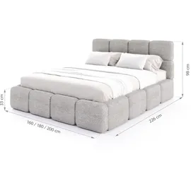 Fdm CLOUDY 140 x 200 cm grau