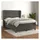 vidaXL Boxspringbett mit Matratze Dunkelgrau 140x200 cm Samt