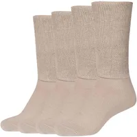 CAMANO Diabetikersocken 4er Pack comfort in sand 39-42