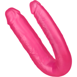 Double Headed Dildo, 44 cm, pink