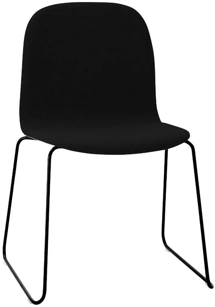 Muuto Visu Chair, sled base, steelcut 190 / schwarz