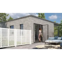 Rankgitter Harmoni, Weiß - Sichtschutz aus Kiefern/Fichtenholz – eleganter Garten Rankzaun 180 x 180 cm – dekoratives Spalier für privates Ambiente