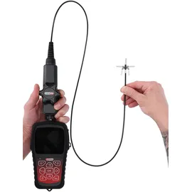 KS Tools Endoskop HD-Videoskop-Satz Ø 3,9 mm 180° und 0° mit Frontkamera-Sonde, flexible PVC Hülle, 3-tlg