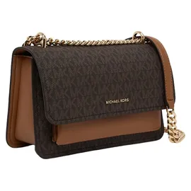 Michael Kors Claire Schultertasche Kunstleder Brown