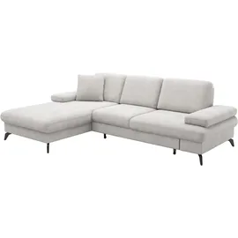 sit&more Eckcouch Polyester mit Bettfunktion 3-Sitzer Grau