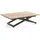 WFL GROUP Axen Braun Eiche 120-160 x 80 x 38-75 cm