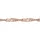 FIRETTI Fußkette mit Anhänger FIRETTI "Schmuck Geschenk Silber 925 Körperschmuck Herz+LIEBE Singapurkette", rosa (roségoldfarben, kristallweiß, kristallweiß), Fußketten, Damen, Silber 925 (Sterlingsilber), mit Zirkonia (synth.)