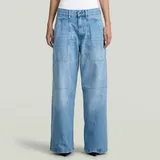 G-Star Wide Leg Jeans - Mittelblau - Damen - 25-32
