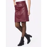 Heine A-Linien-Rock Damen Jeans Rot 34