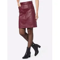 Heine A-Linien-Rock Damen Jeans Rot 34