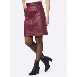 Heine A-Linien-Rock Damen Jeans Rot 34