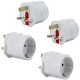 Intirilife Adapter Weiß 4 St.